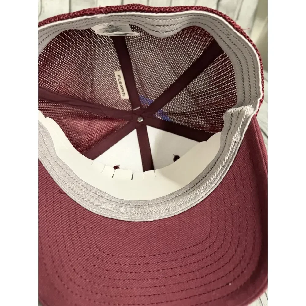 NWT Columbia PFG Texas A&M Aggies Stretch-Fitted Cap L/XL Maroon